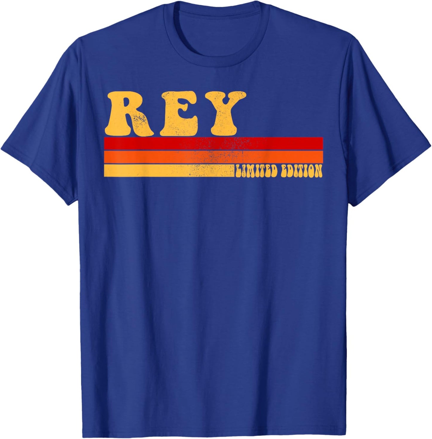 REY Name Personalized Idea Men Retro Vintage REY T-Shirt - T-Shirt | Royal