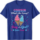 Cousin Ice Cream Whats The Scoop Gender Reveal Matching Men Women T-Shirt - T-Shirt | Royal