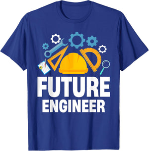 Engineering Student Kids Funny Future Engineer T-Shirt - T-Shirt | Royal
