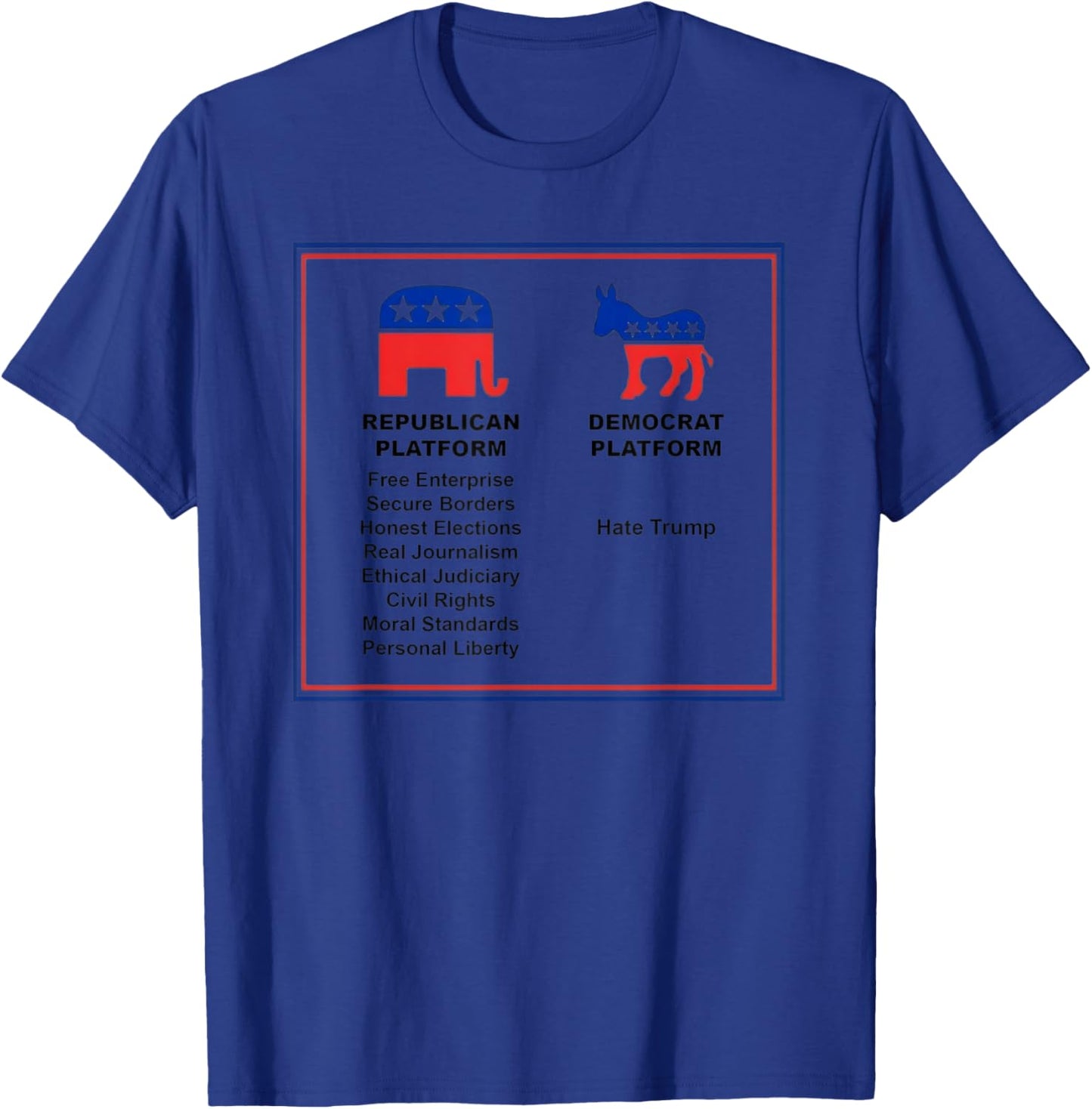 Vote Republican Evolution Trumplican Conservative Platform T-Shirt - T-Shirt | Royal