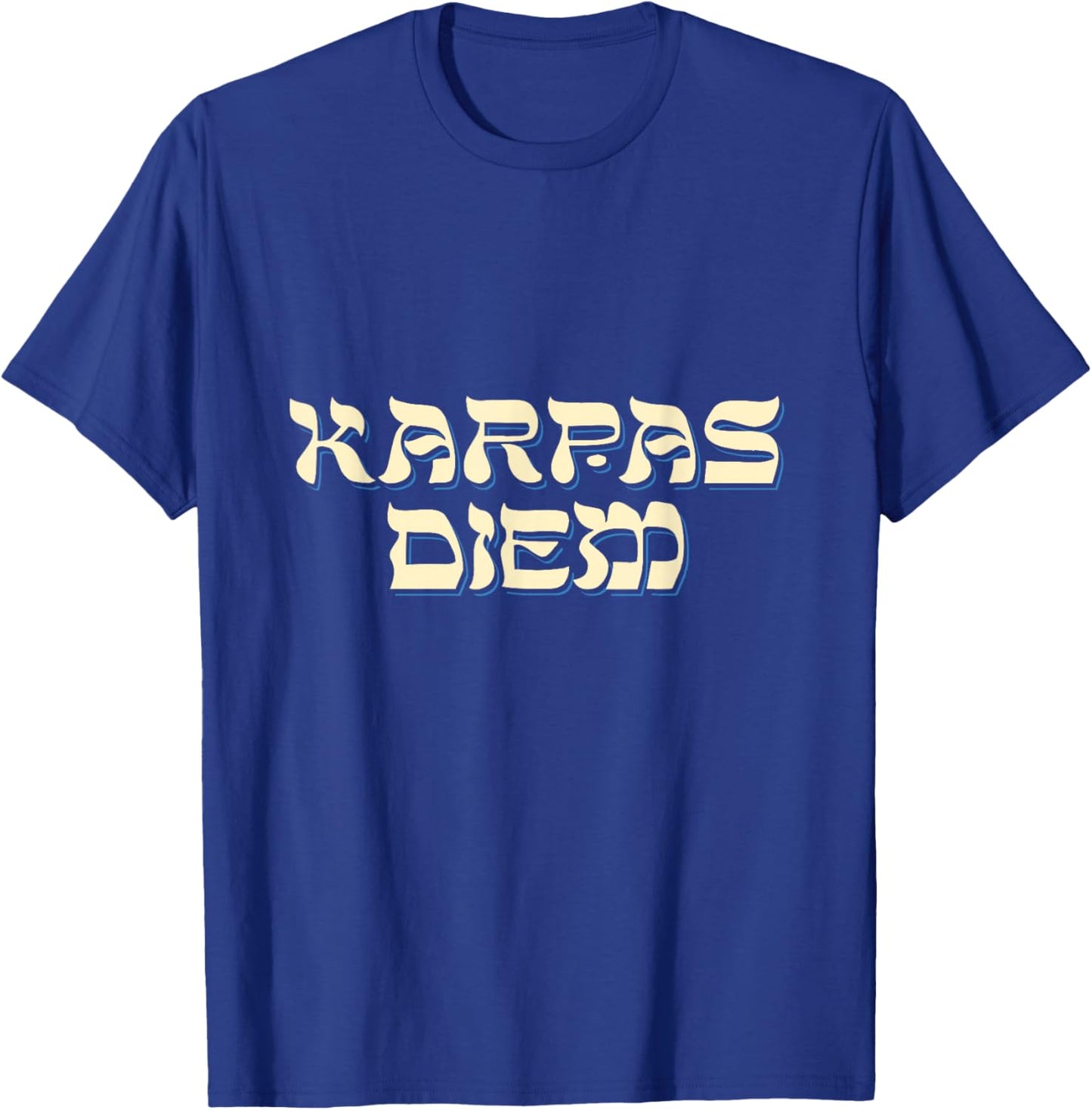 Funny Passover Karpas Diem Carpe Diem Pun Jewish Seder T-Shirt - T-Shirt | Royal
