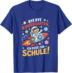 Kinder Weltraum Einschulung Junge Astronaut Schulkind 2025 T-Shirt - T-Shirt | Royal