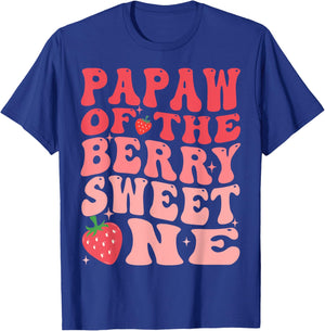 Papaw Of The Berry Sweet One 1st Birthday Strawberry T-Shirt - T-Shirt | Royal