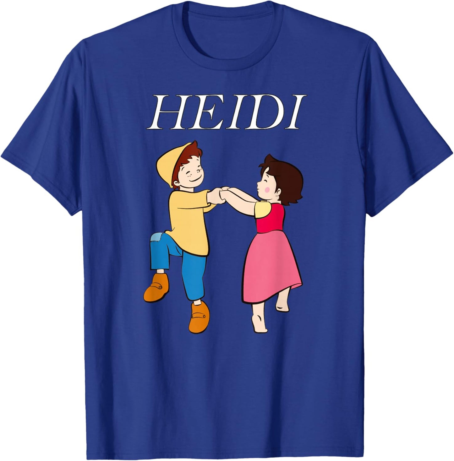 Heidi and Peter Dancing Cartoon TV Series with Logo T-Shirt - T-Shirt | Royal