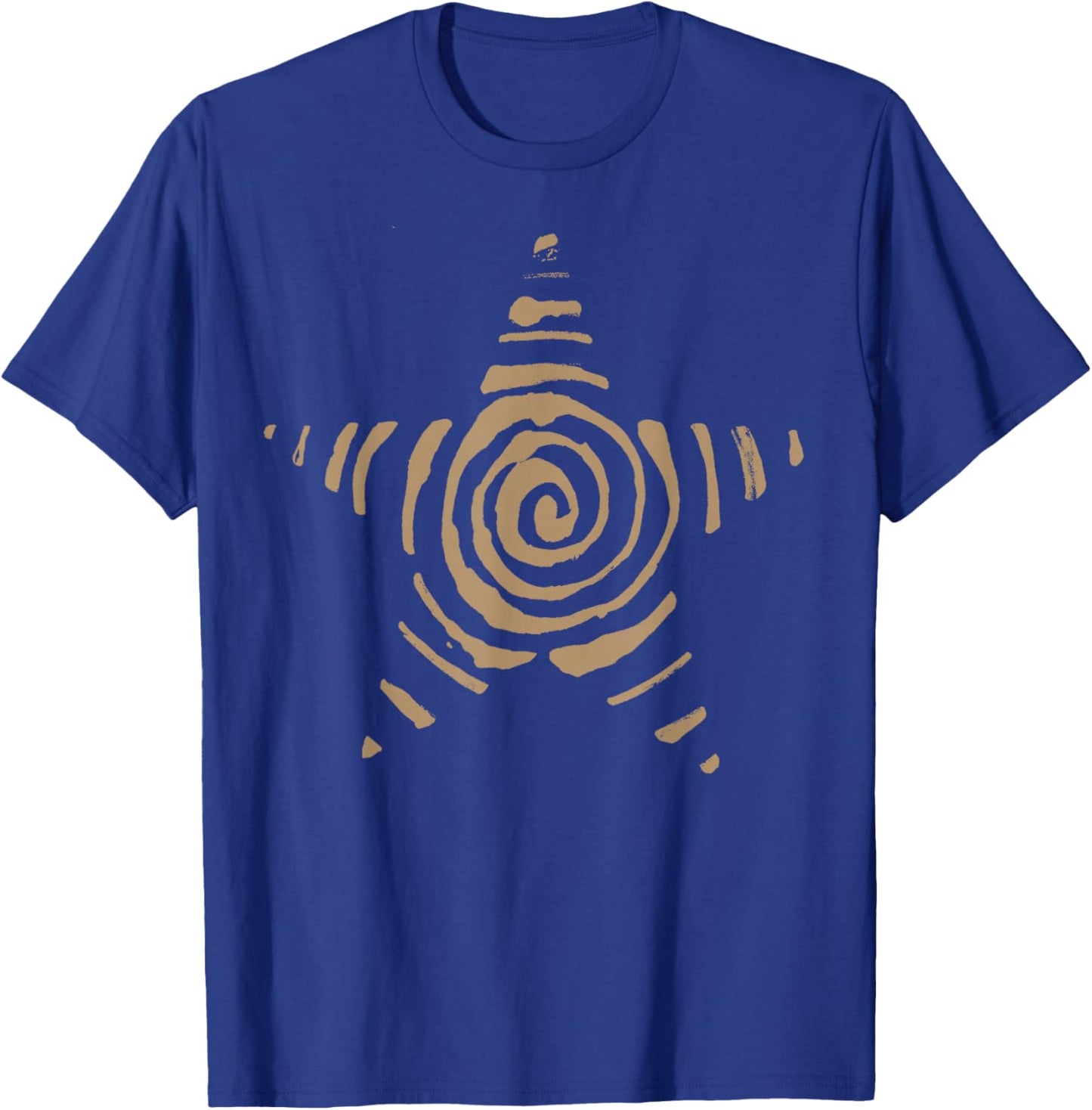 Spiral Star y2k Whimsy Grunge Vintage Alt Brown Graphic T-Shirt - T-Shirt | Royal