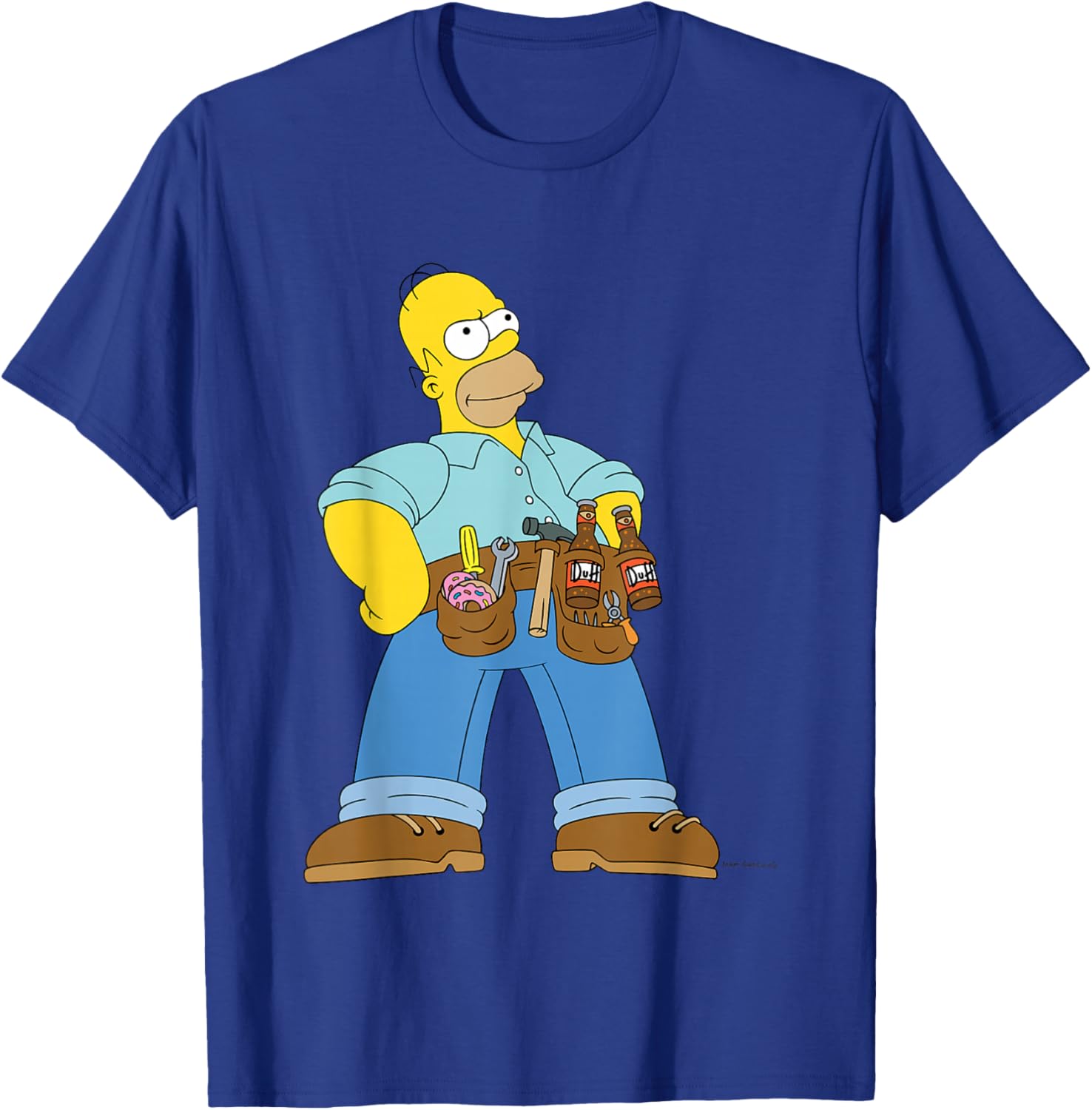 The Simpsons Duff & Donuts Handyman Homer T-Shirt - T-Shirt | Royal