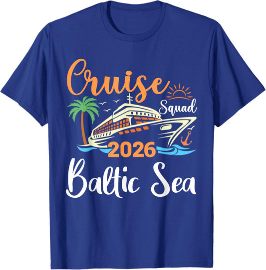 Baltic Sea Cruise Squad 2026 Family Holiday Matching T-Shirt - T-Shirt | Royal