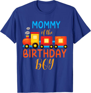 Mommy Birthday Boy Train I'm 2 Two Year Chugga Engine Bday T-Shirt - T-Shirt | Royal