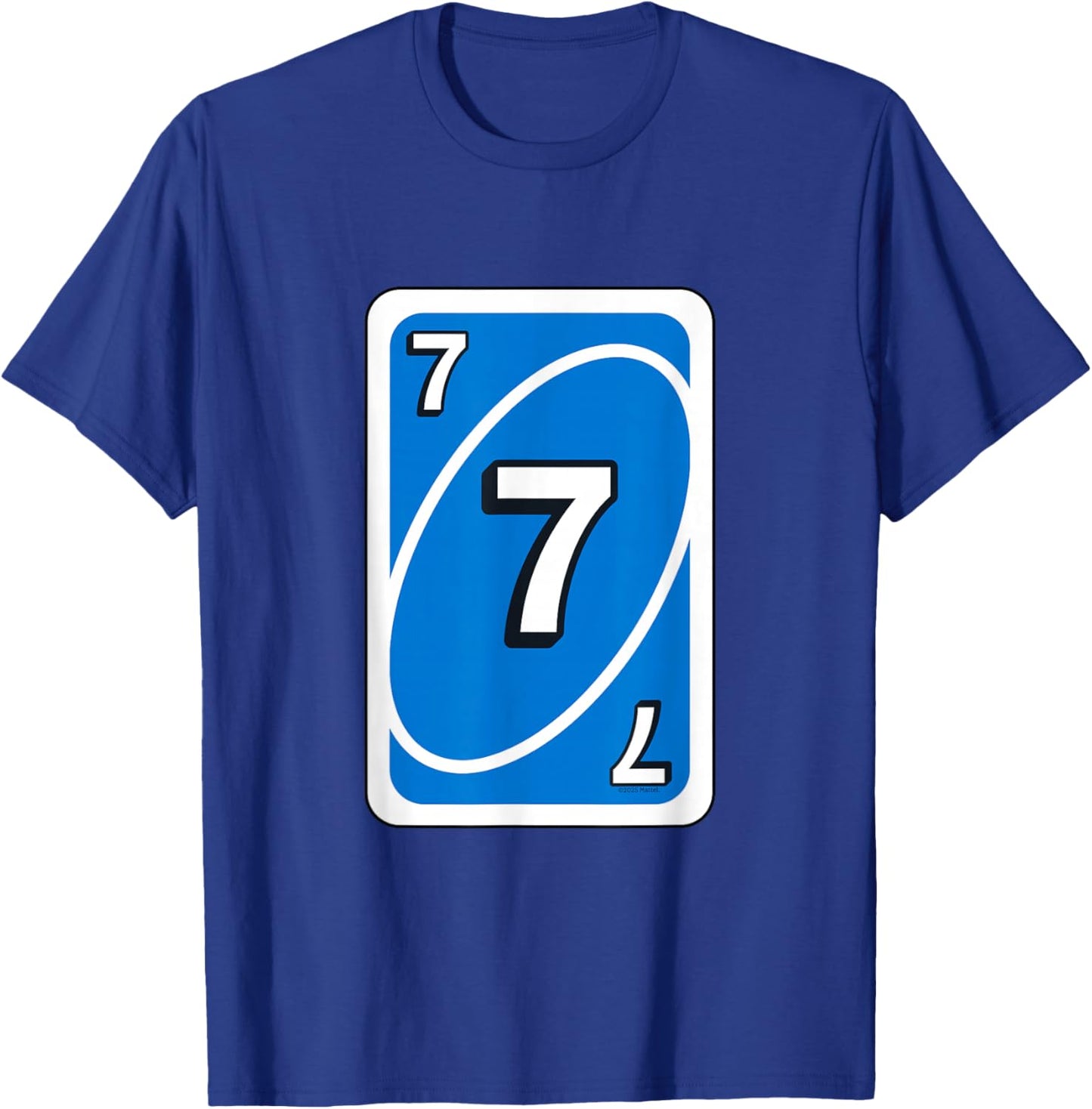 UNO Halloween Blue 7 Inch Card T-Shirt - T-Shirt | Royal