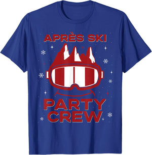 Apres Ski Mask with Funny Quote for Winter Sports T-Shirt - T-Shirt | Royal