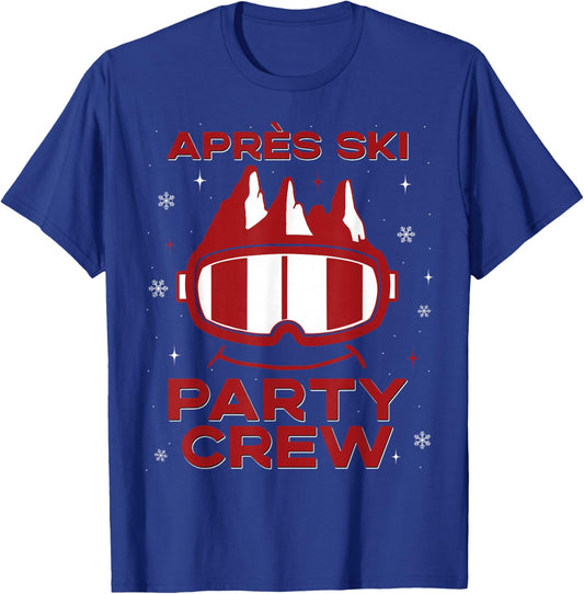 Apres Ski Mask with Funny Quote for Winter Sports T-Shirt - T-Shirt | Royal