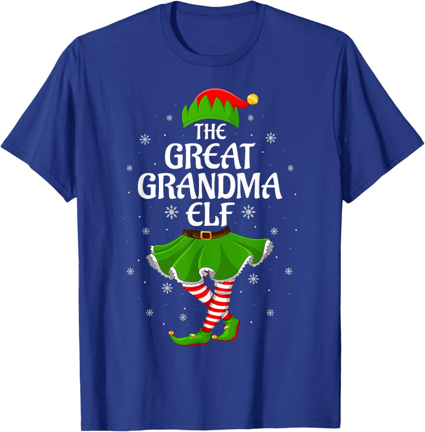 Great Grandma Elf Christmas Family Girls Women Elf Squad T-Shirt - T-Shirt | Royal