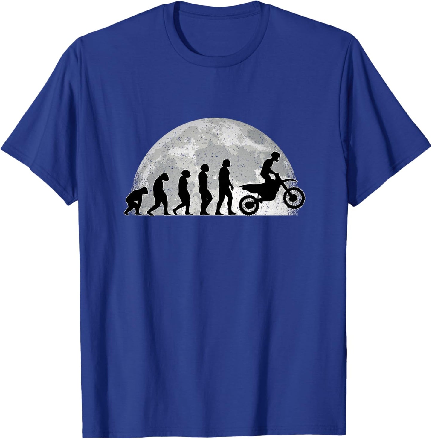 Motocross Évolution Lune Moto Cross Moto Haut de Gamme T-Shirt - T-Shirt | Royal