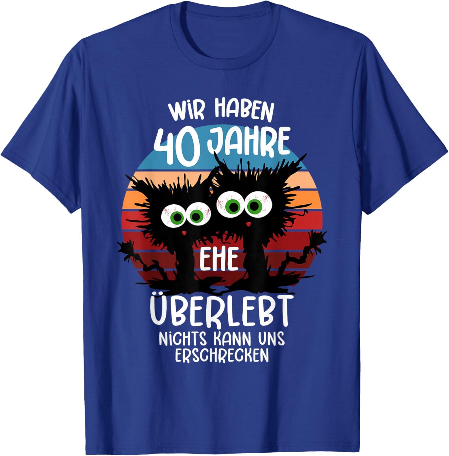 40 Years Married Ruby Wedding Anniversary 40th Anniversary T-Shirt - T-Shirt | Royal