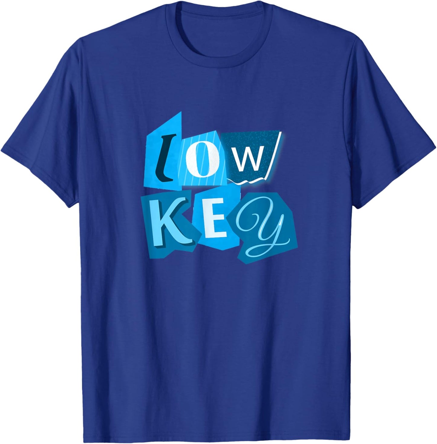 Blue Color Low Key Blue Graphic T-Shirt - T-Shirt | Royal