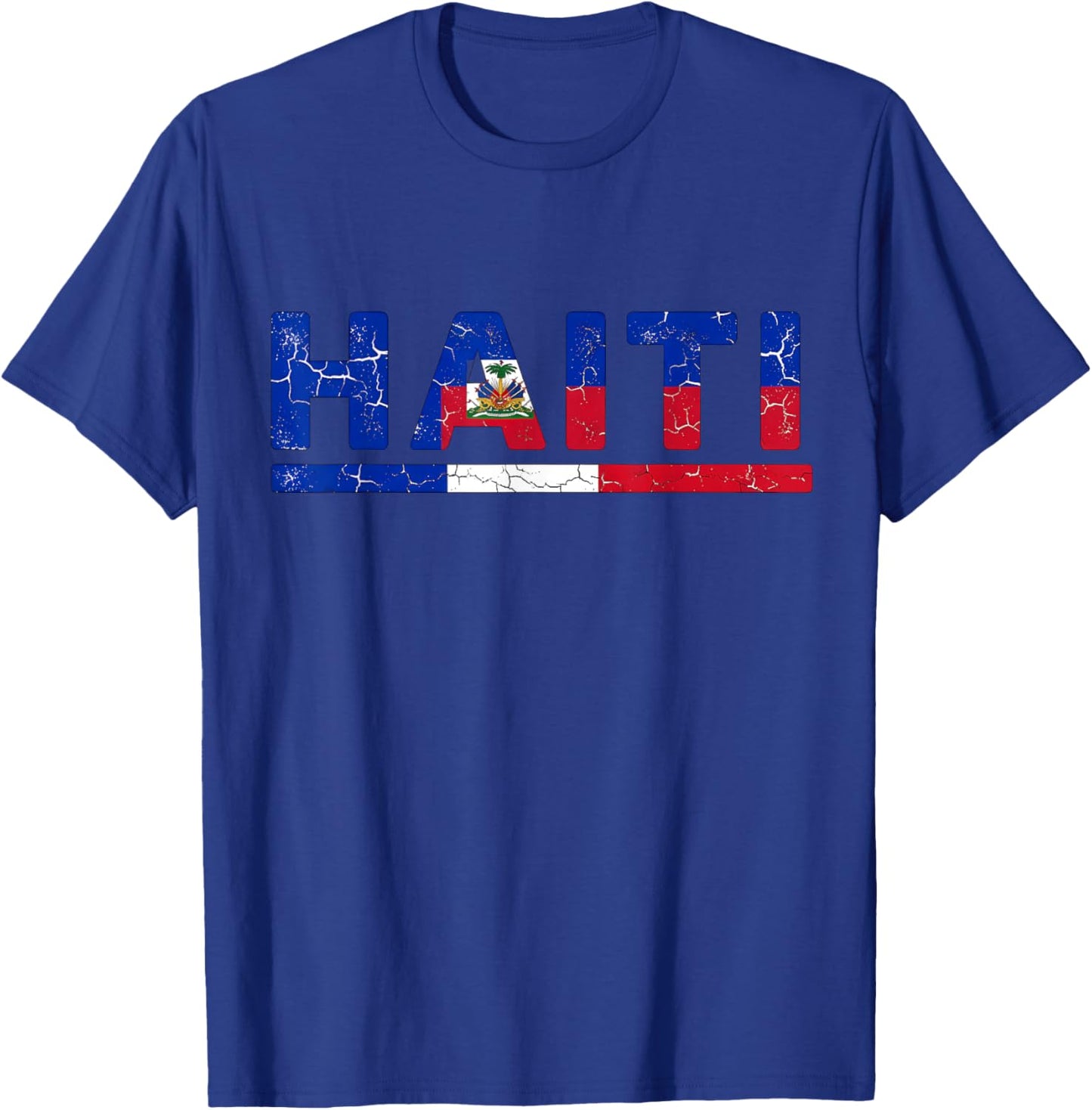 Haiti Flag Haitian Roots T-Shirt - T-Shirt | Royal