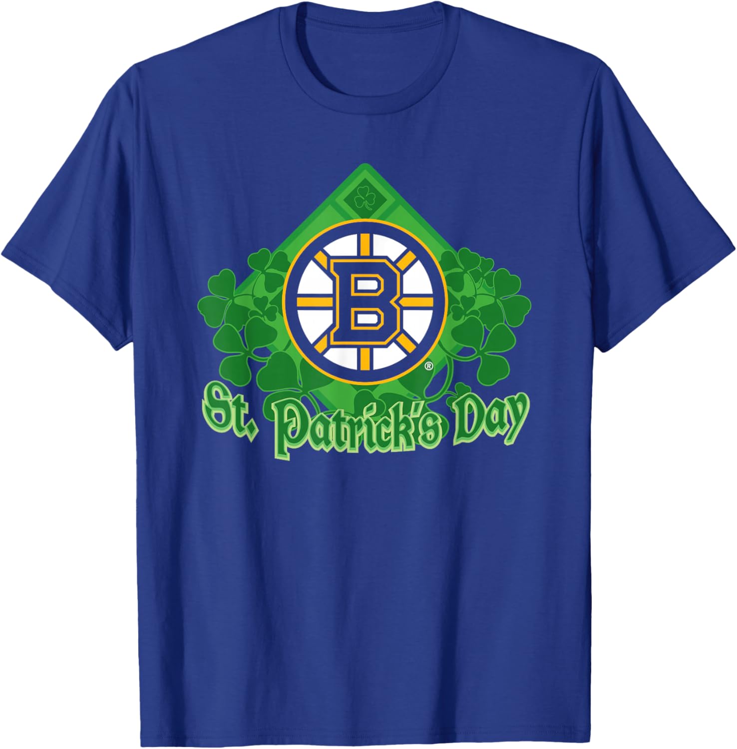 Boston Bruins St. Patrick's Day Black Officially Licensed T-Shirt - T-Shirt | Royal