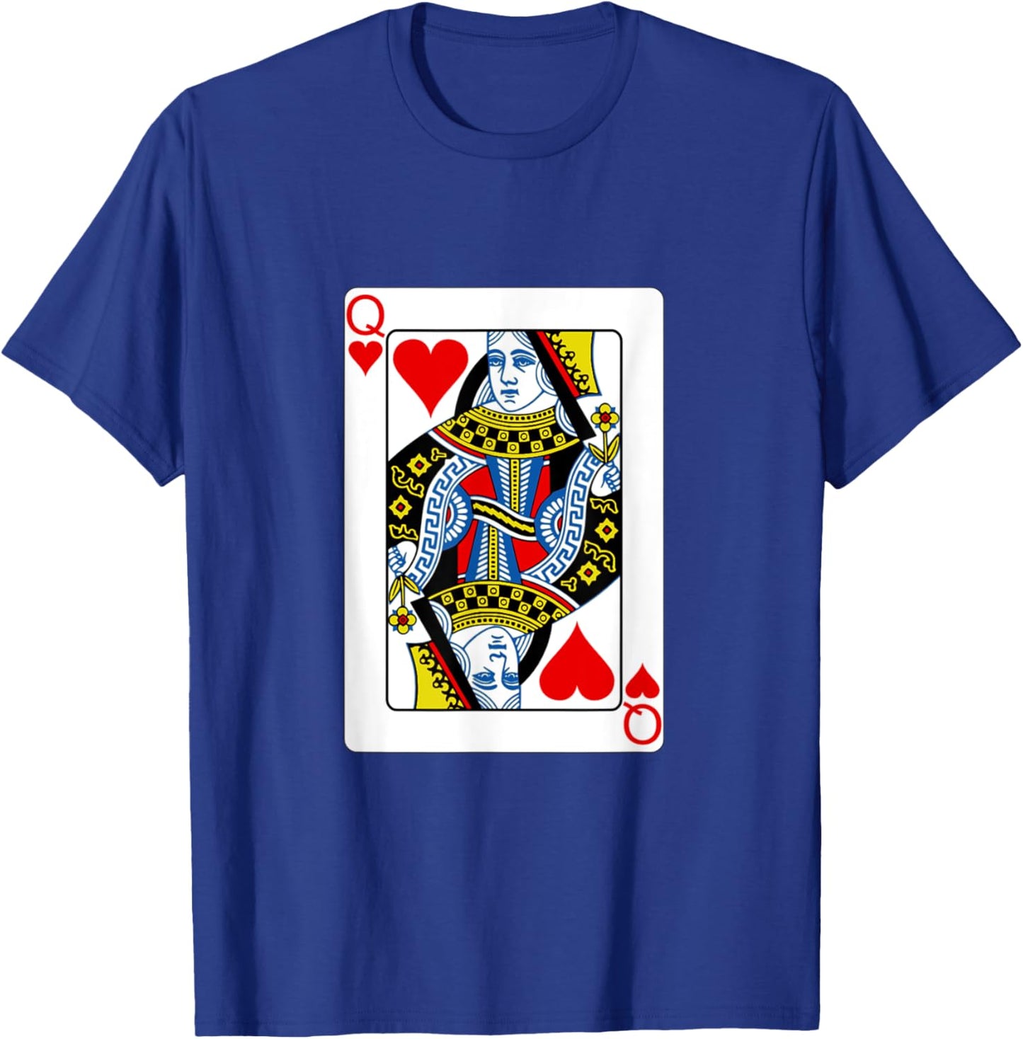 funny halloween shirt 2025 Queen Playing Card Costume fun T-Shirt - T-Shirt | Royal