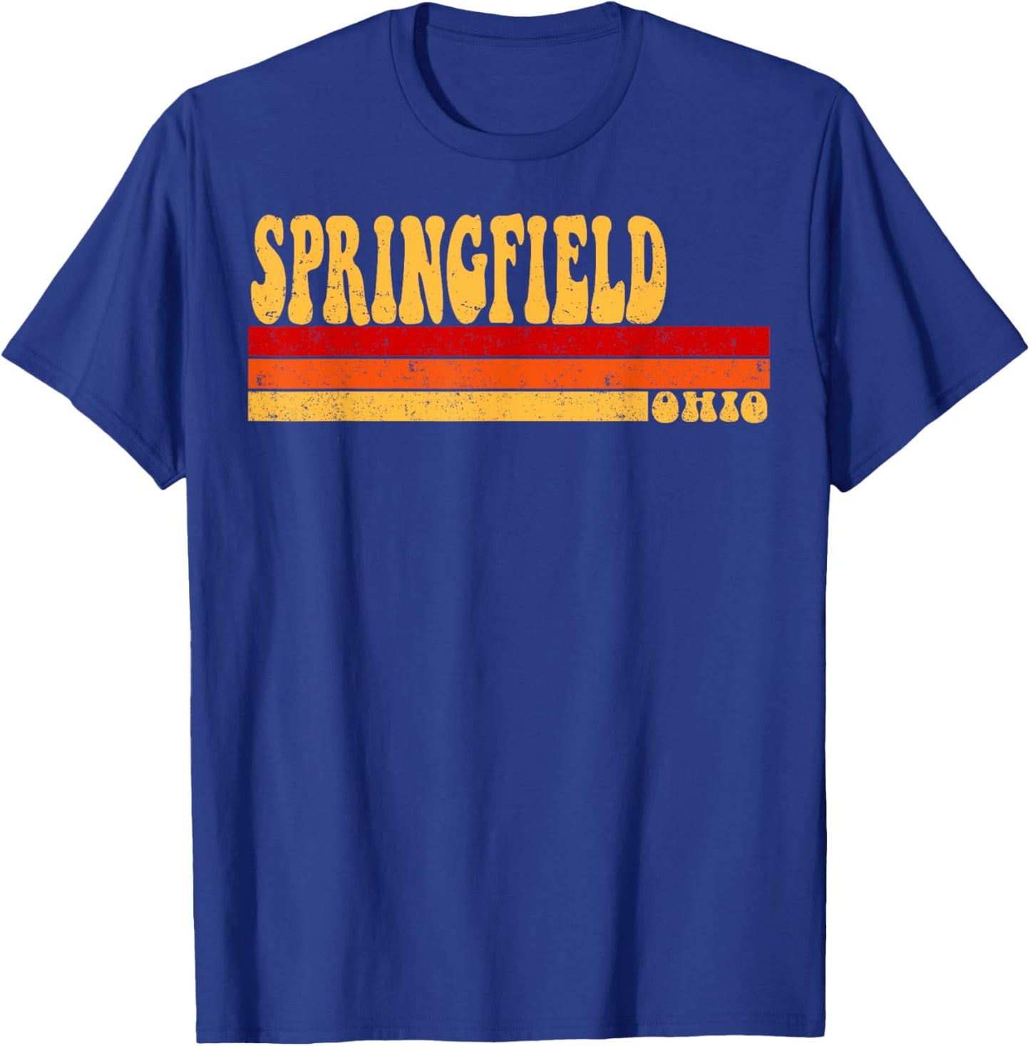 SPRINGFIELD Ohio City Vintage Roots Retro Design 70s 80s T-Shirt - T-Shirt | Royal