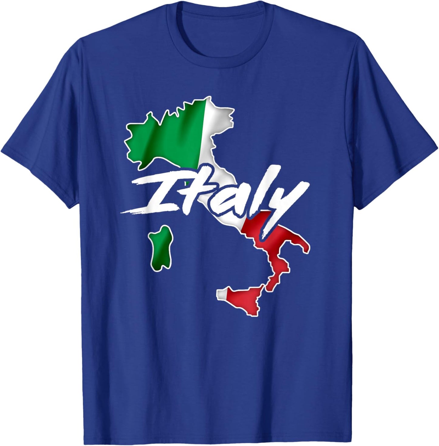 Italy Flag Italian Map Vintage Italia Boys Girls Souvenir T-Shirt - T-Shirt | Royal