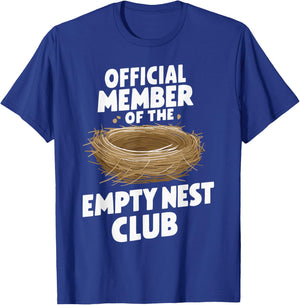 Official Member Of The Empty Nest Club T-Shirt - T-Shirt | Royal