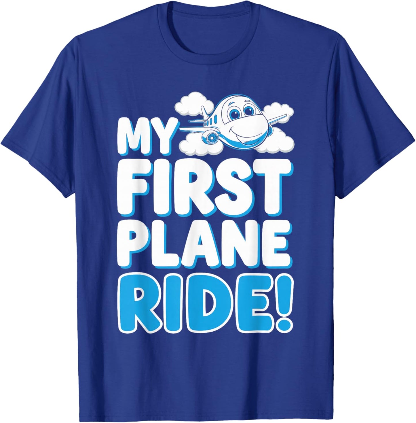 My First Plane Ride First Time Flying Adventure T-Shirt - T-Shirt | Royal