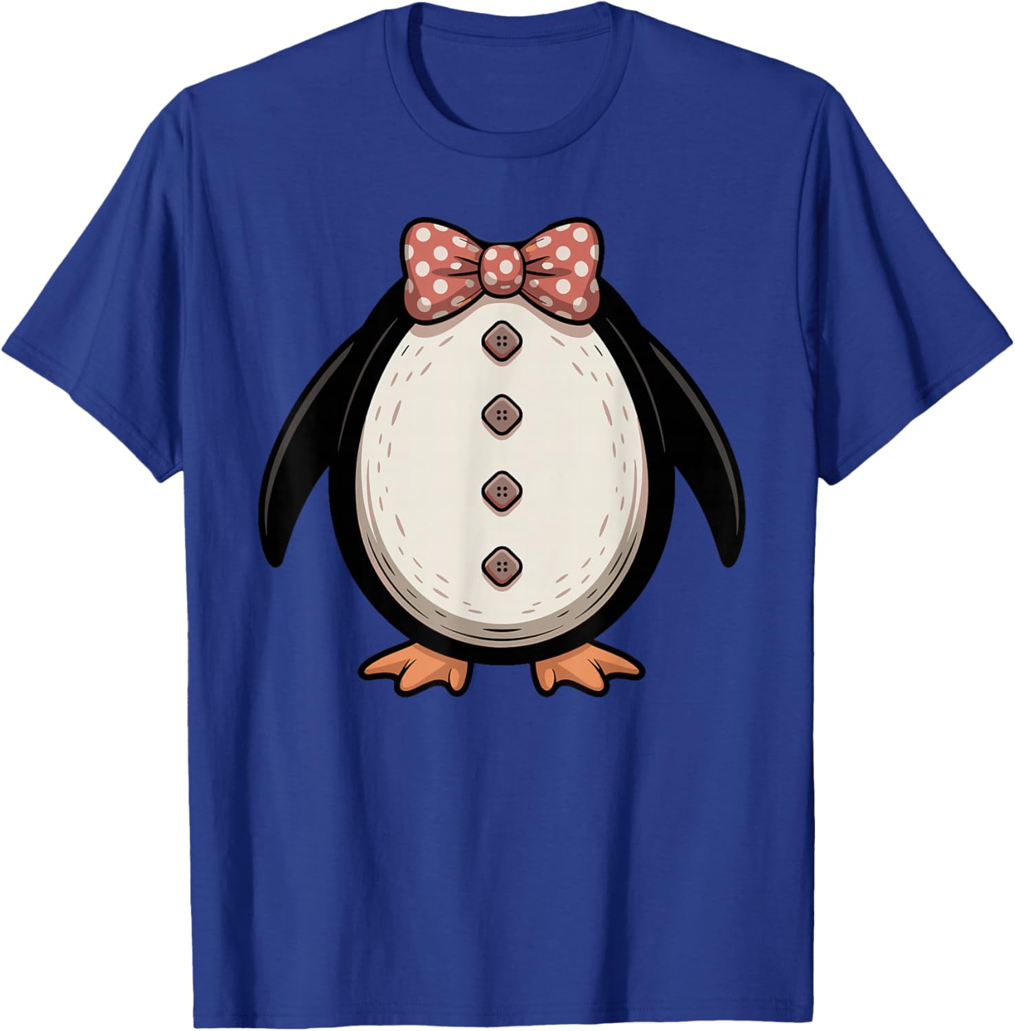 Halloween Cute Penguin Easy Costume T-Shirt - T-Shirt | Royal