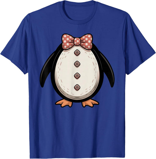 Halloween Cute Penguin Easy Costume T-Shirt - T-Shirt | Royal