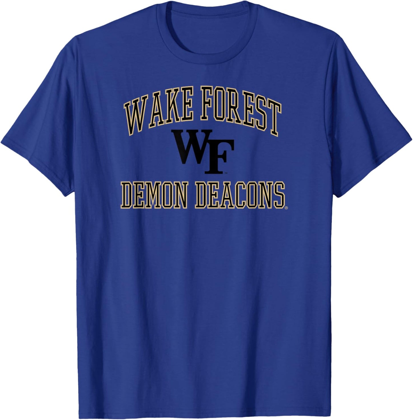 Wake Forest Demon Deacons Basketball Screen Dark Gray T-Shirt - T-Shirt | Royal