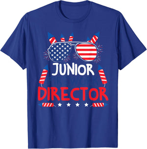 4th Of July Kids Junior Firework Director American T-Shirt - T-Shirt | Royal