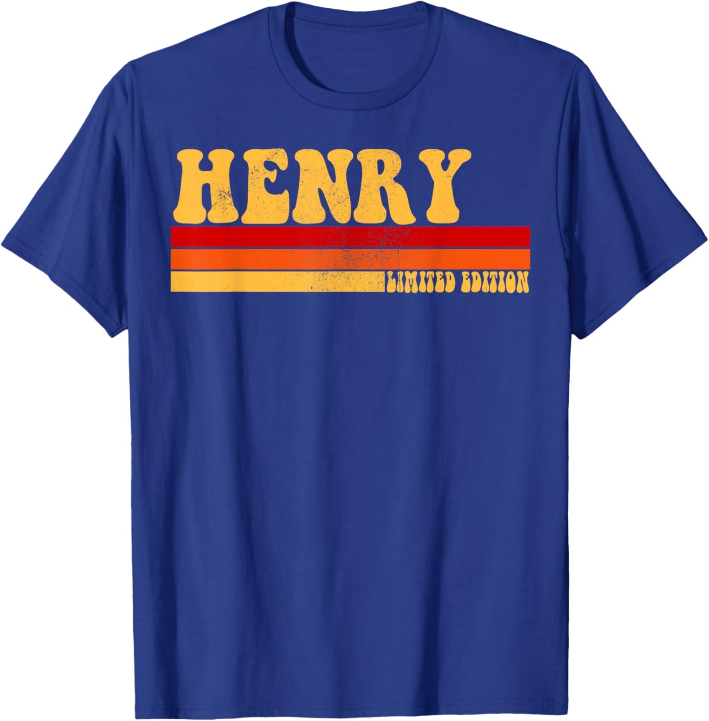 HENRY Name Personalized Idea Men Retro Vintage HENRY T-Shirt - T-Shirt | Royal