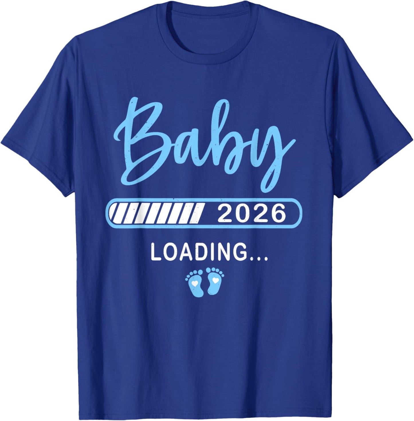 Baby Boy Loading 2026 for Pregnancy Announcement 2026 T-Shirt - T-Shirt | Royal