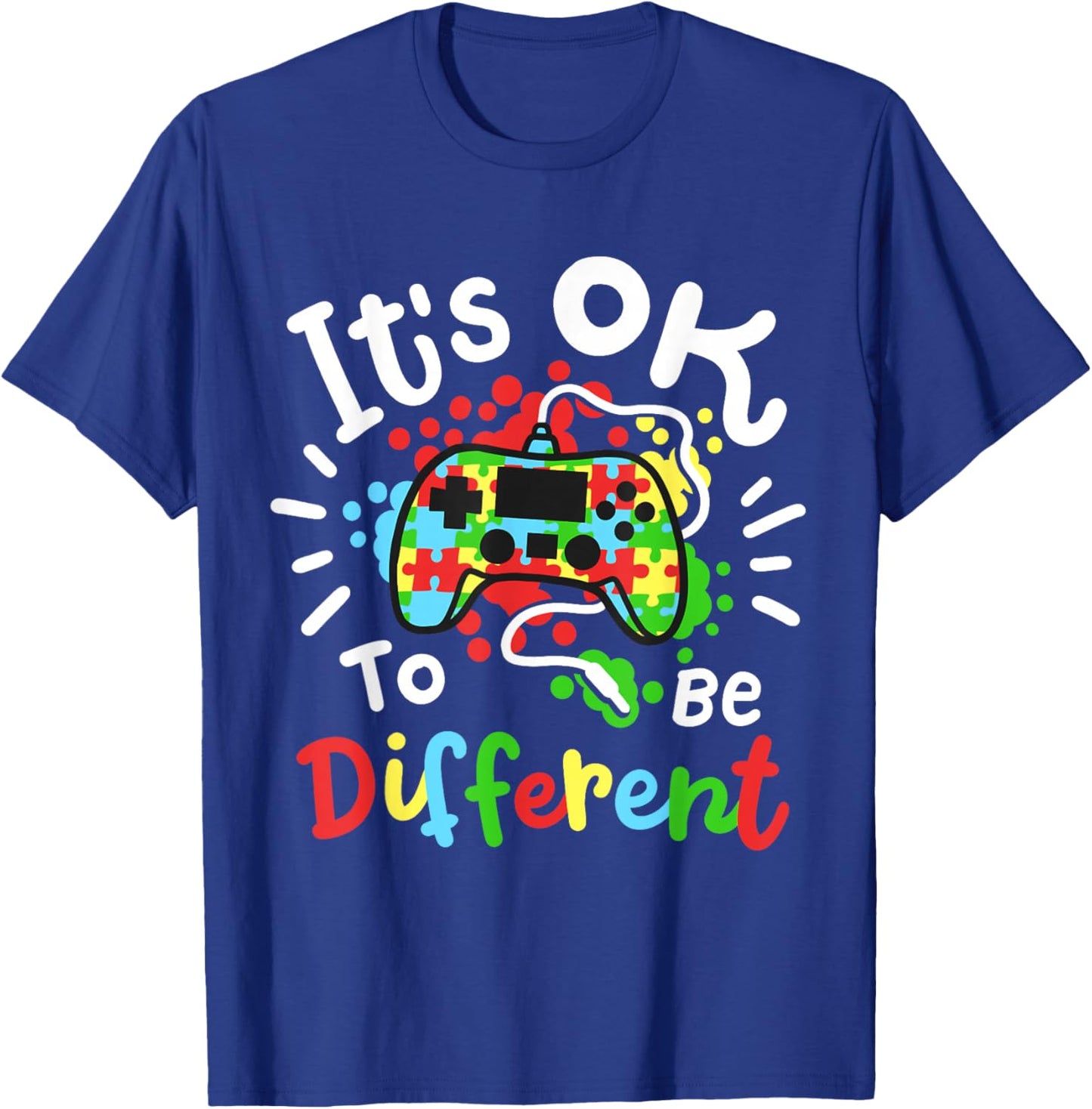 Autism Awareness Gamer T-Shirt - T-Shirt | Royal