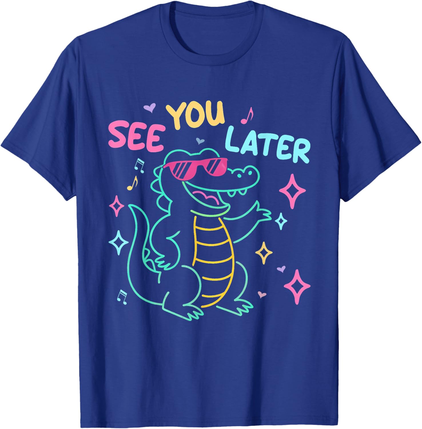 See You Later Alligator Teacher Summer Last Day of School T-Shirt - T-Shirt | Royal