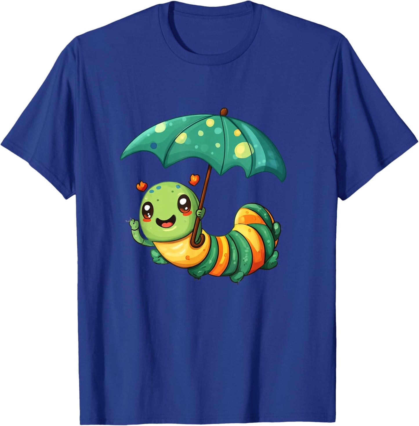 Fun Caterpillar Outfit for Kids and Umbrella Lovers T-Shirt - T-Shirt | Royal