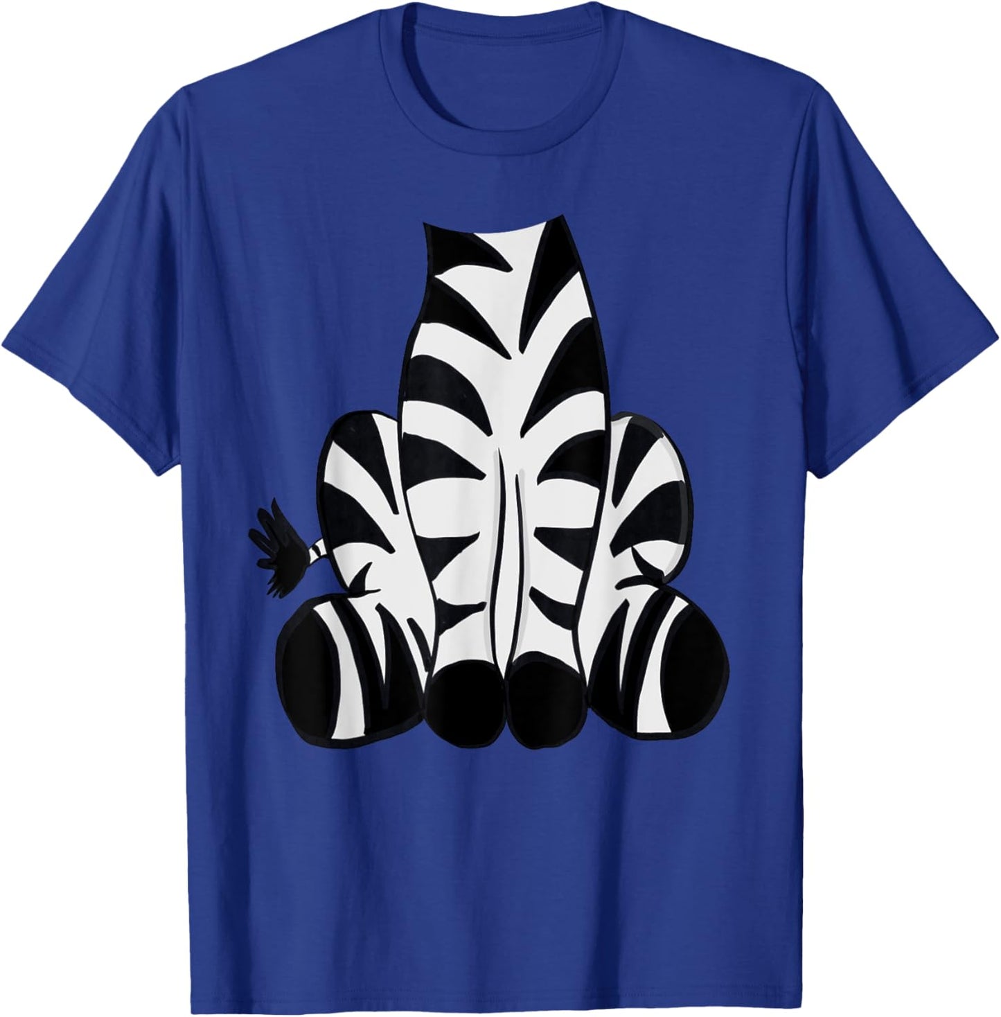 Zebra Halloween Costume Shirt - Cute Pretend Zebra Outfit T-Shirt - T-Shirt | Royal