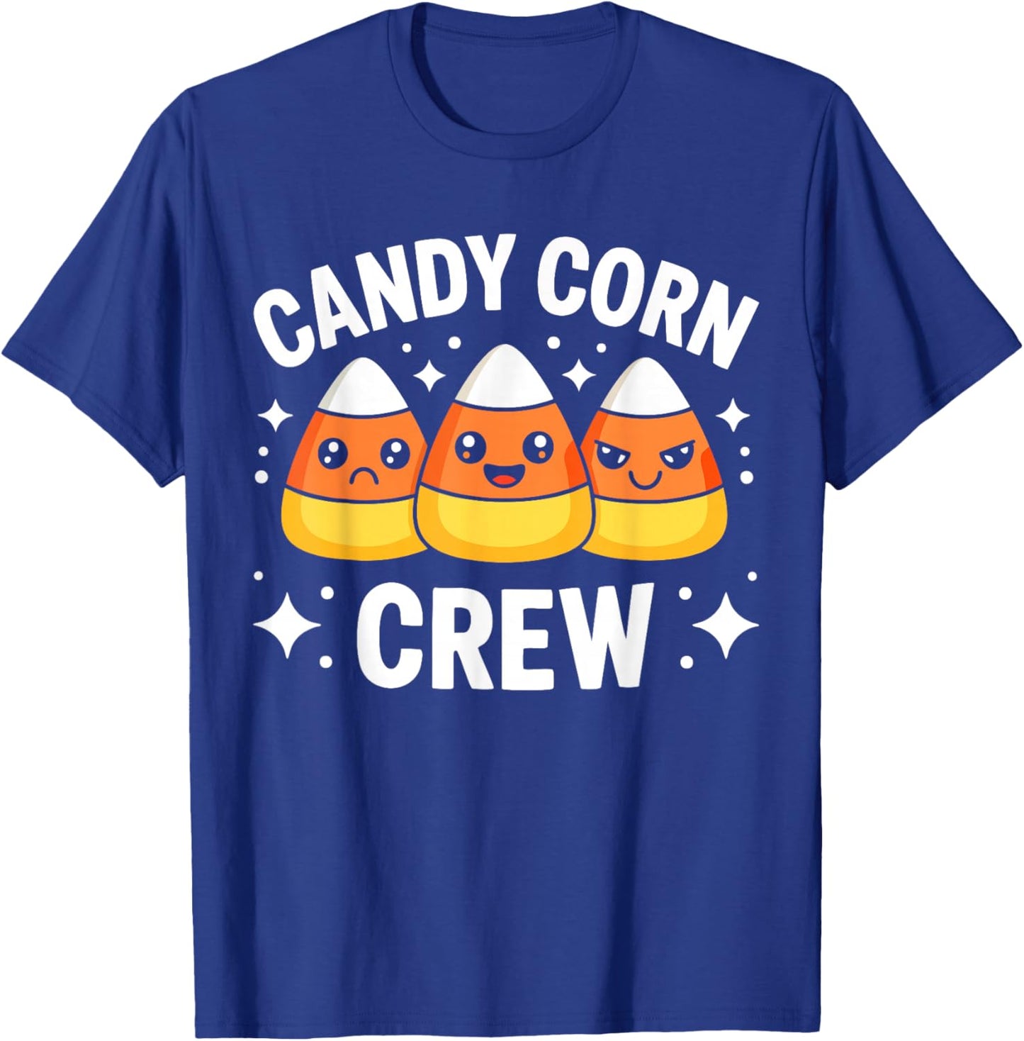 Candy Corn Crew Shirt Adult Kids Men Women Halloween Costume T-Shirt - T-Shirt | Royal