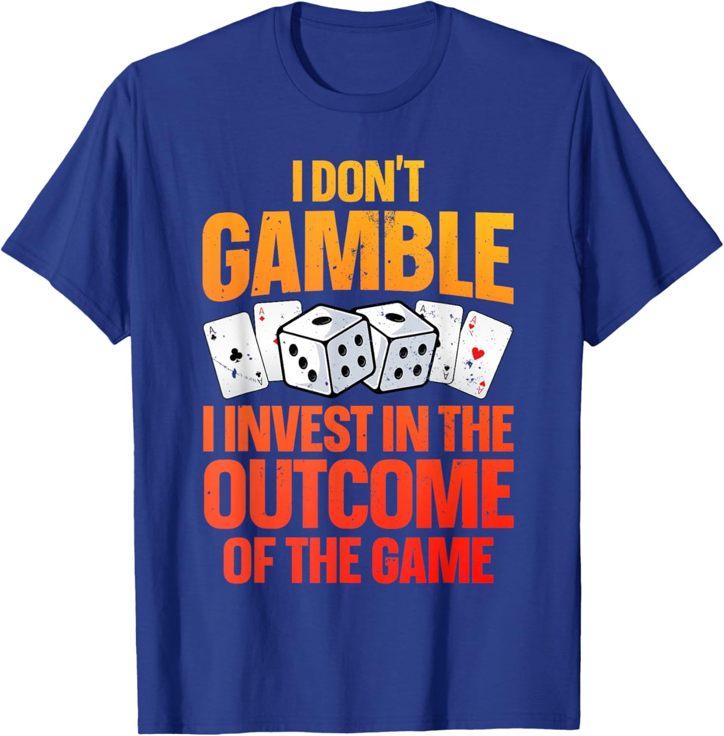 Funny Gambling Art Women Casino Poker Player Gambler T-Shirt - T-Shirt | Royal