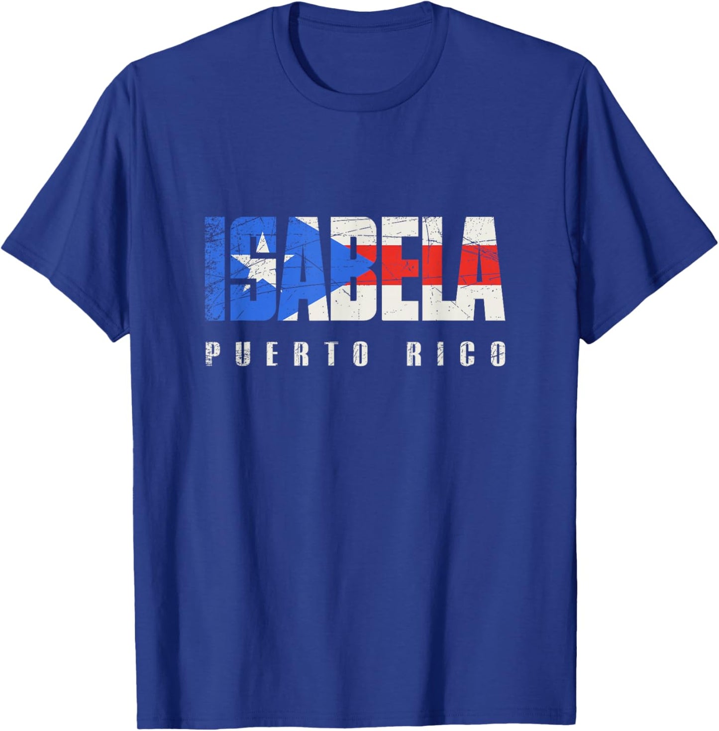Puerto Rican flag Isabela Puerto Rico T-Shirt - T-Shirt | Royal