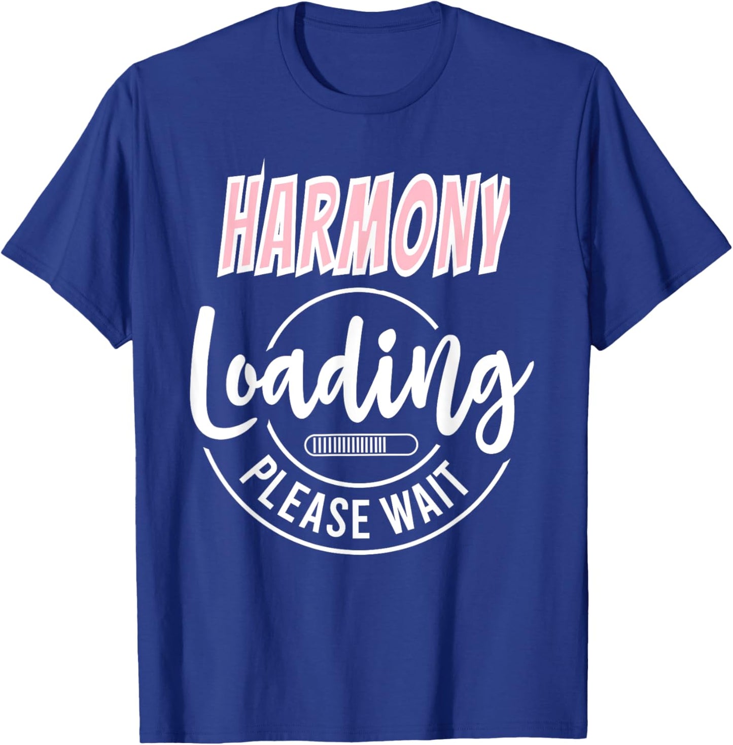 Harmony Custom Personalized Baby Loading Shower Arrival Item T-Shirt - T-Shirt | Royal