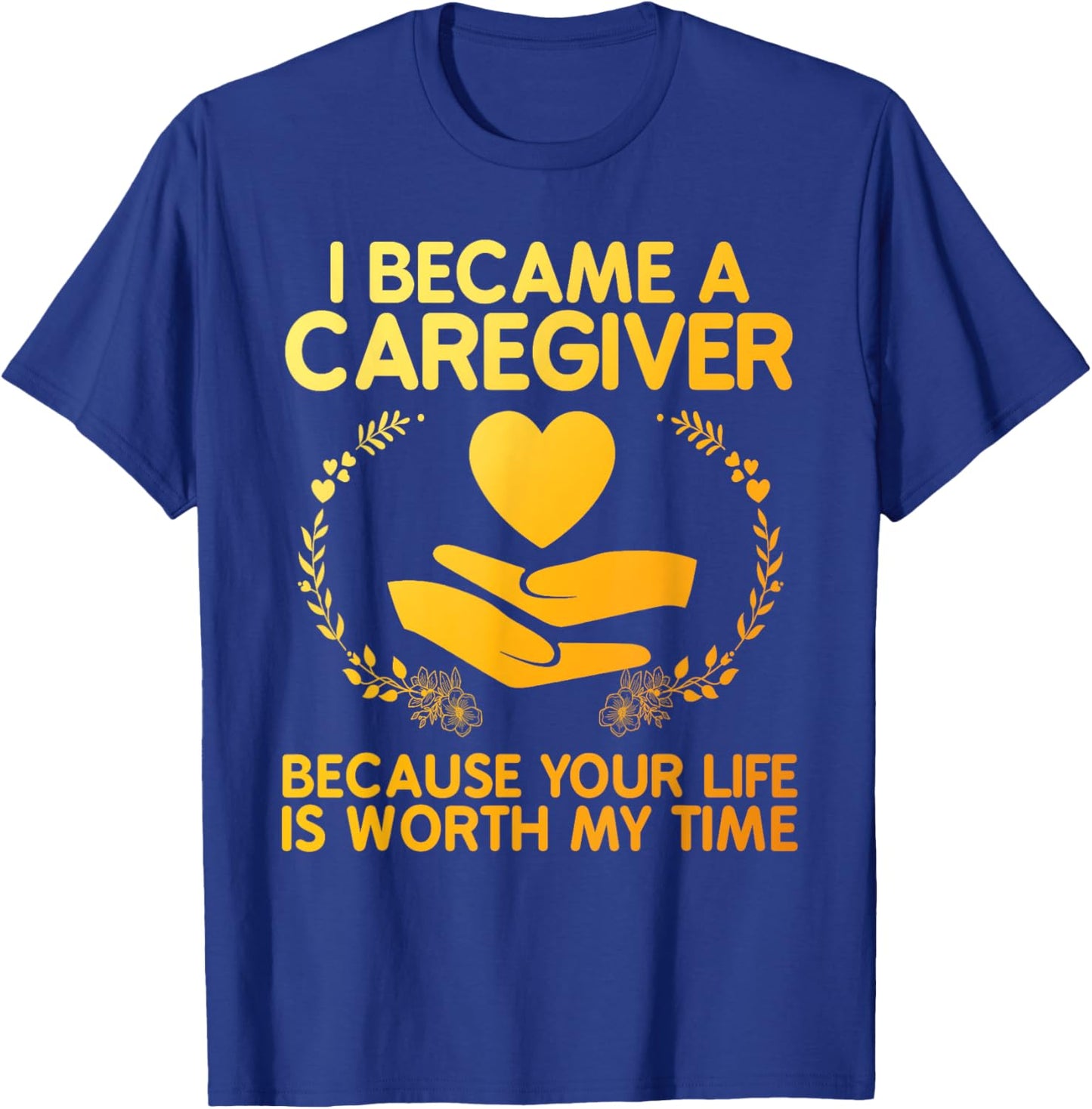 Caregiver Art Women Medical Health Worker Caregiver T-Shirt - T-Shirt | Royal