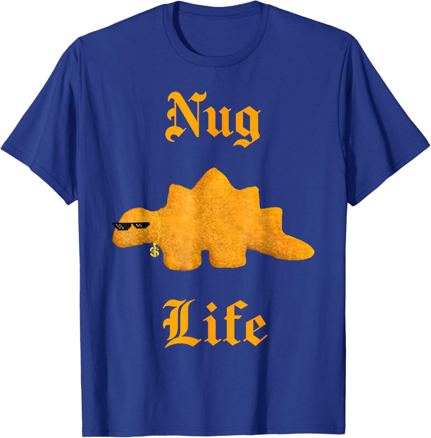 Nug Life Dino Nuggs Dino Chicken Nuggets Dinosaur Nugget T-Shirt - T-Shirt | Royal