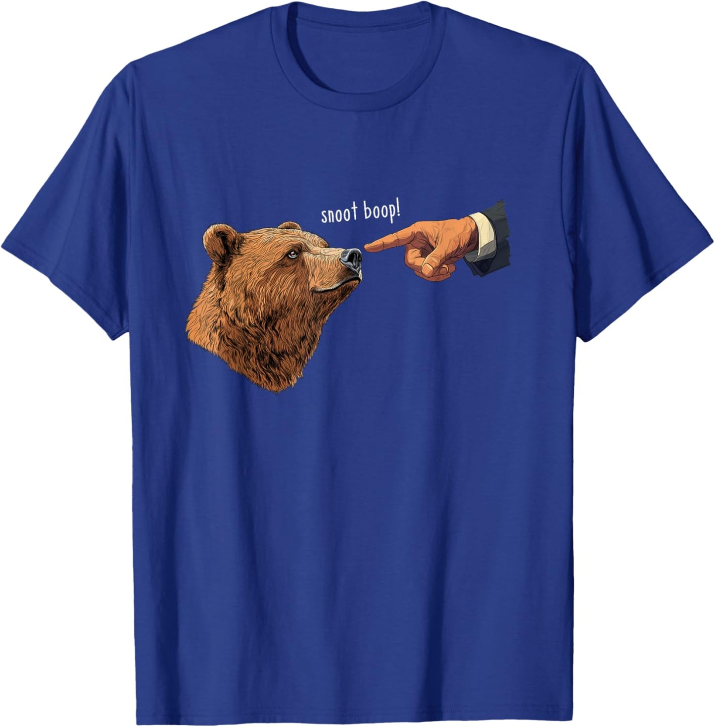 Snoot Boop Bear Funny and Kids T-Shirt - T-Shirt | Royal