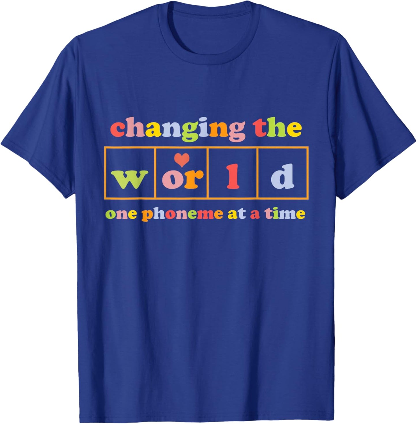 changing the world one phoneme at a time Retro funny , Small, Black T-Shirt - T-Shirt | Royal