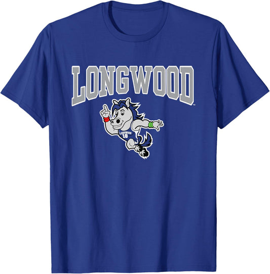Kids Longwood Lancers Kids Elwood Mascot Navy Officially Licensed T-Shirt - T-Shirt | Royal