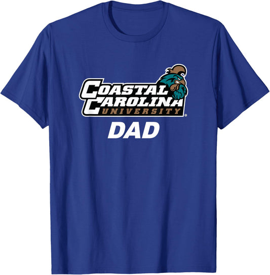 Coastal Carolina University CCU Dad T-Shirt - T-Shirt | Royal