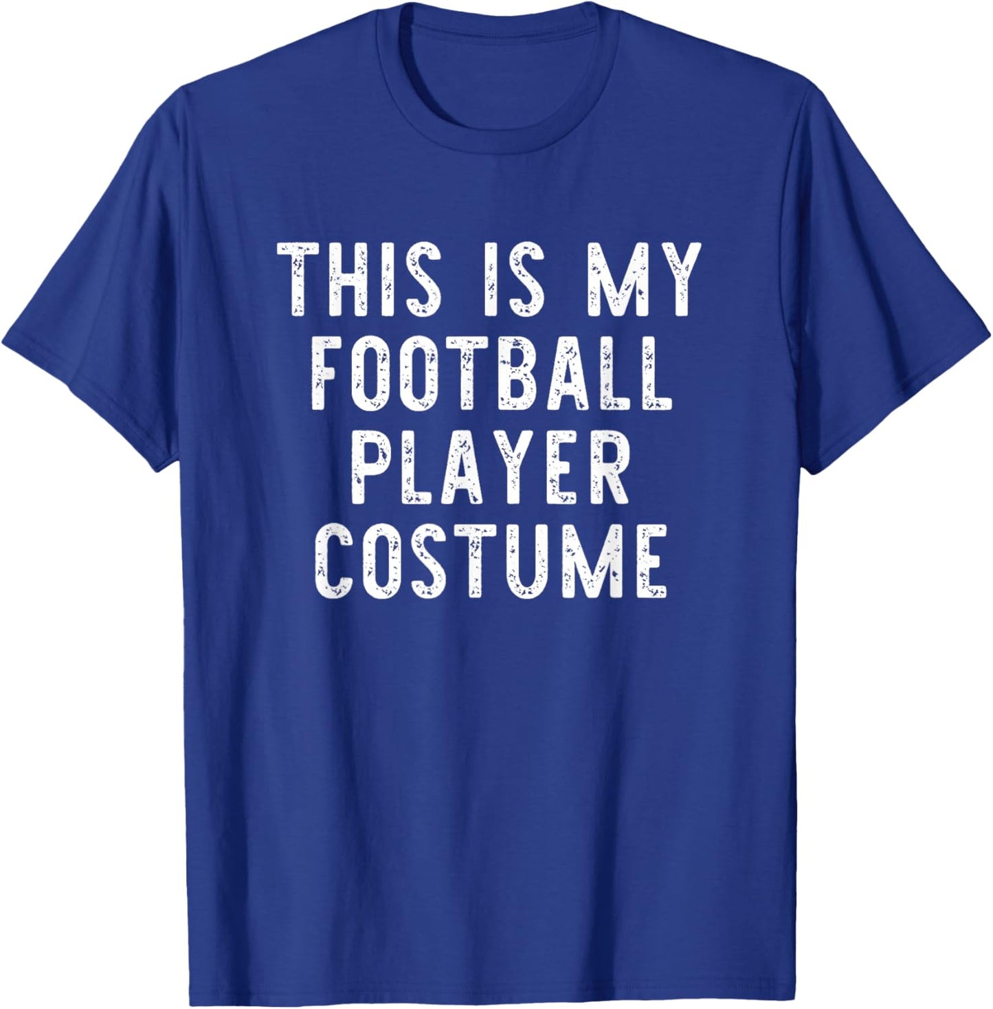 This is My Football Player Costume Halloween Simple Kids T-Shirt - T-Shirt | Royal