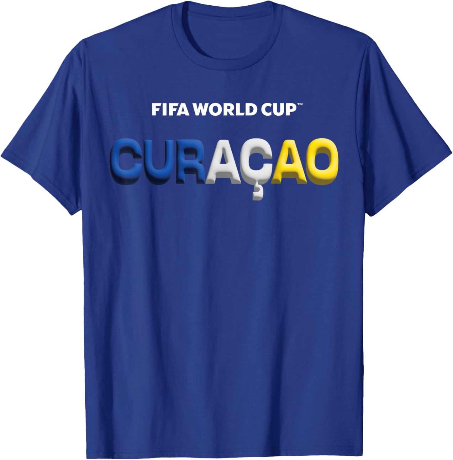 FIFA World CUP26 Curacao Bubble Color T-Shirt - T-Shirt | Royal