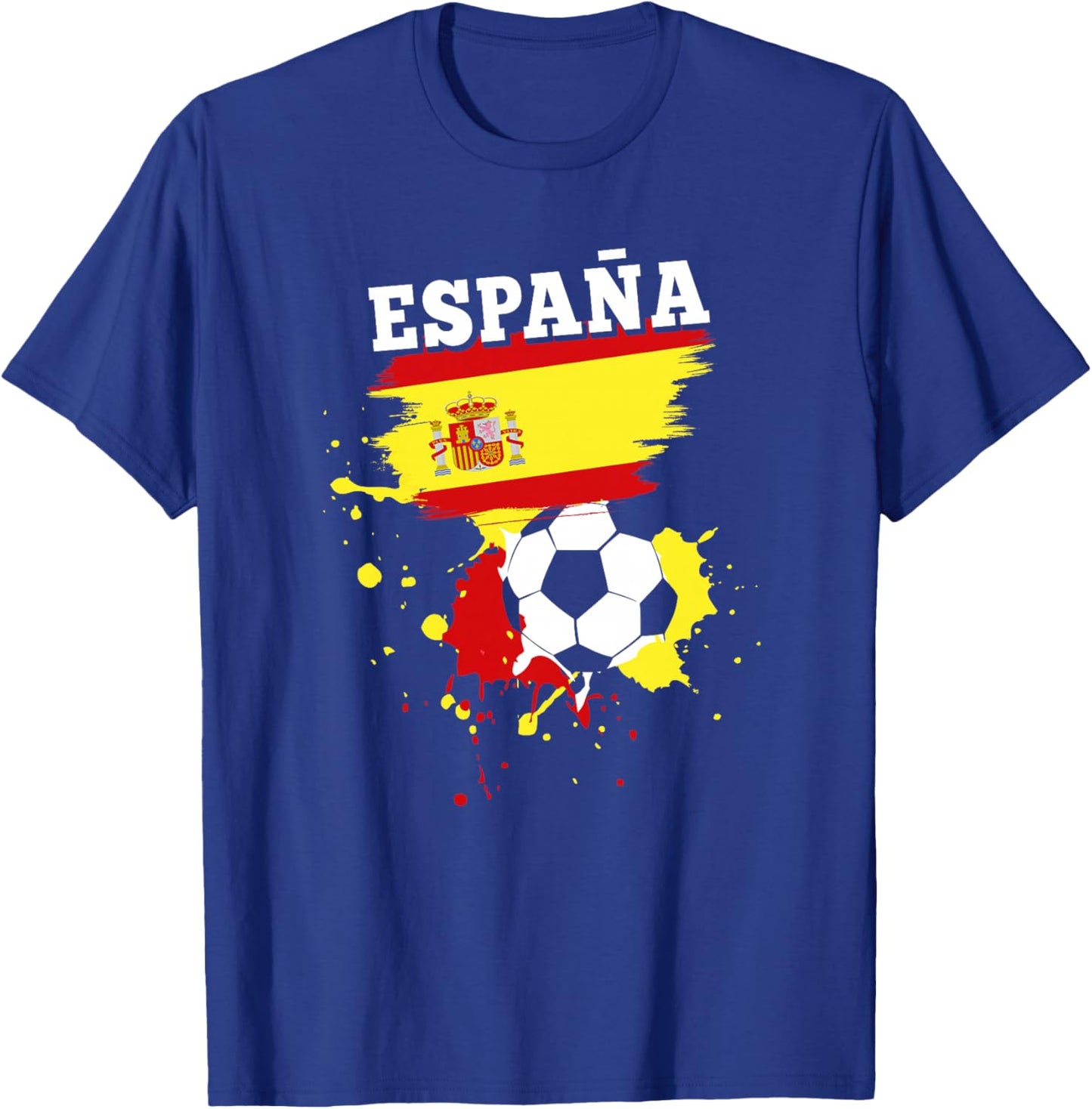 Supporter Fan Football Espagnol Maillot Drapeau d'Espagne Haut de Gamme T-Shirt - T-Shirt | Royal
