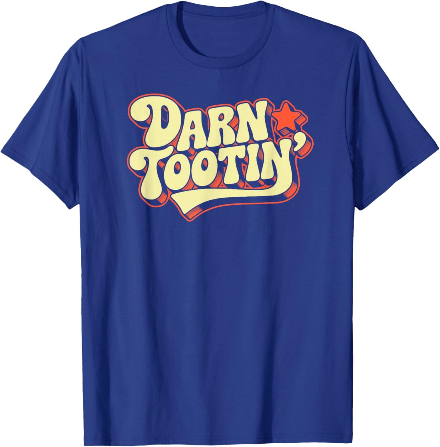 Darn Tootin' Vintage Retro Funny T-Shirt - T-Shirt | Royal